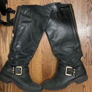 Black tall Steve Madden boots